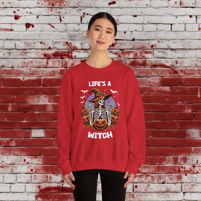 🎃Life's a Witch 🧙‍♀️Unisex Heavy Blend™ Crewneck Sweatshirt - EternalAscension