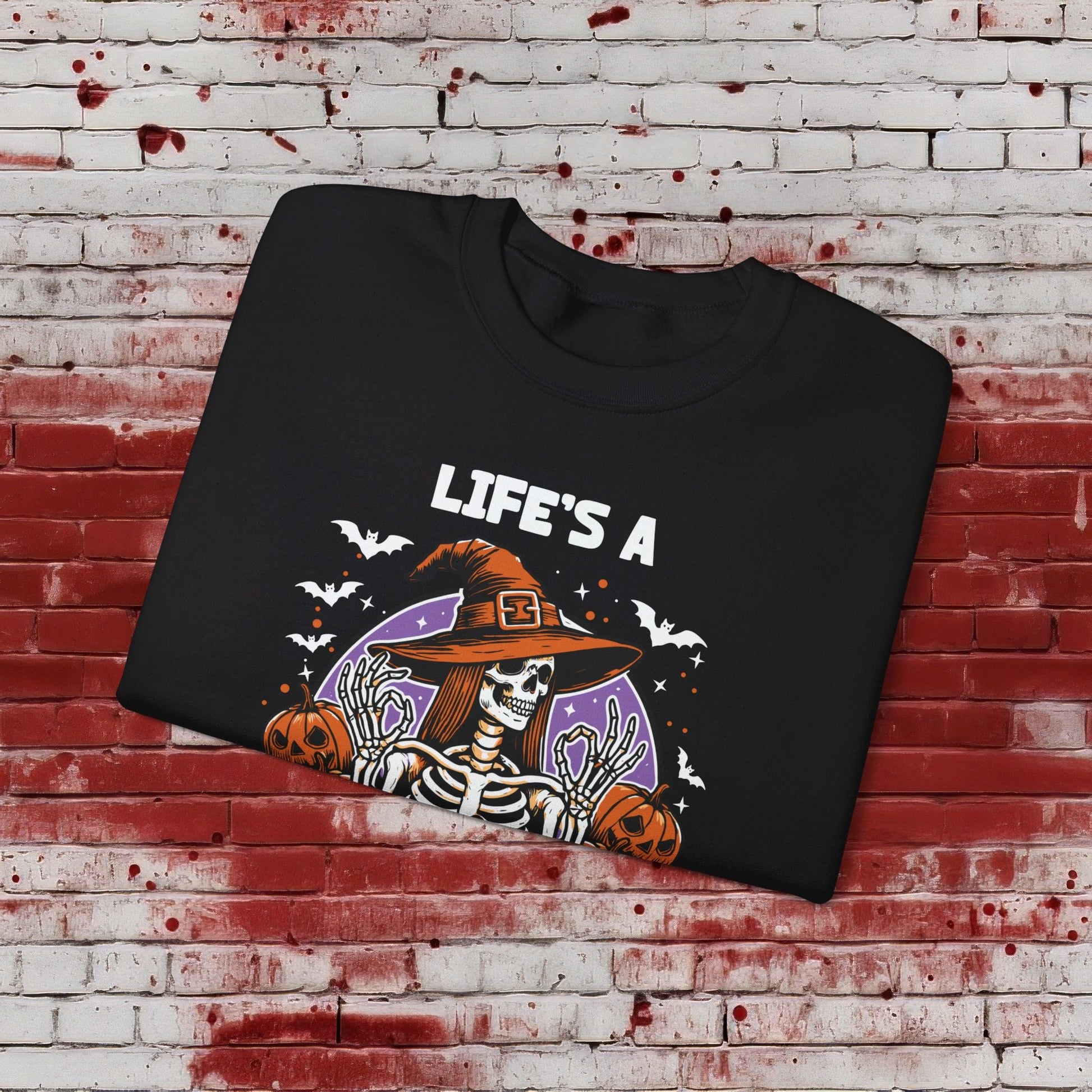 🎃Life's a Witch 🧙‍♀️Unisex Heavy Blend™ Crewneck Sweatshirt - EternalAscension