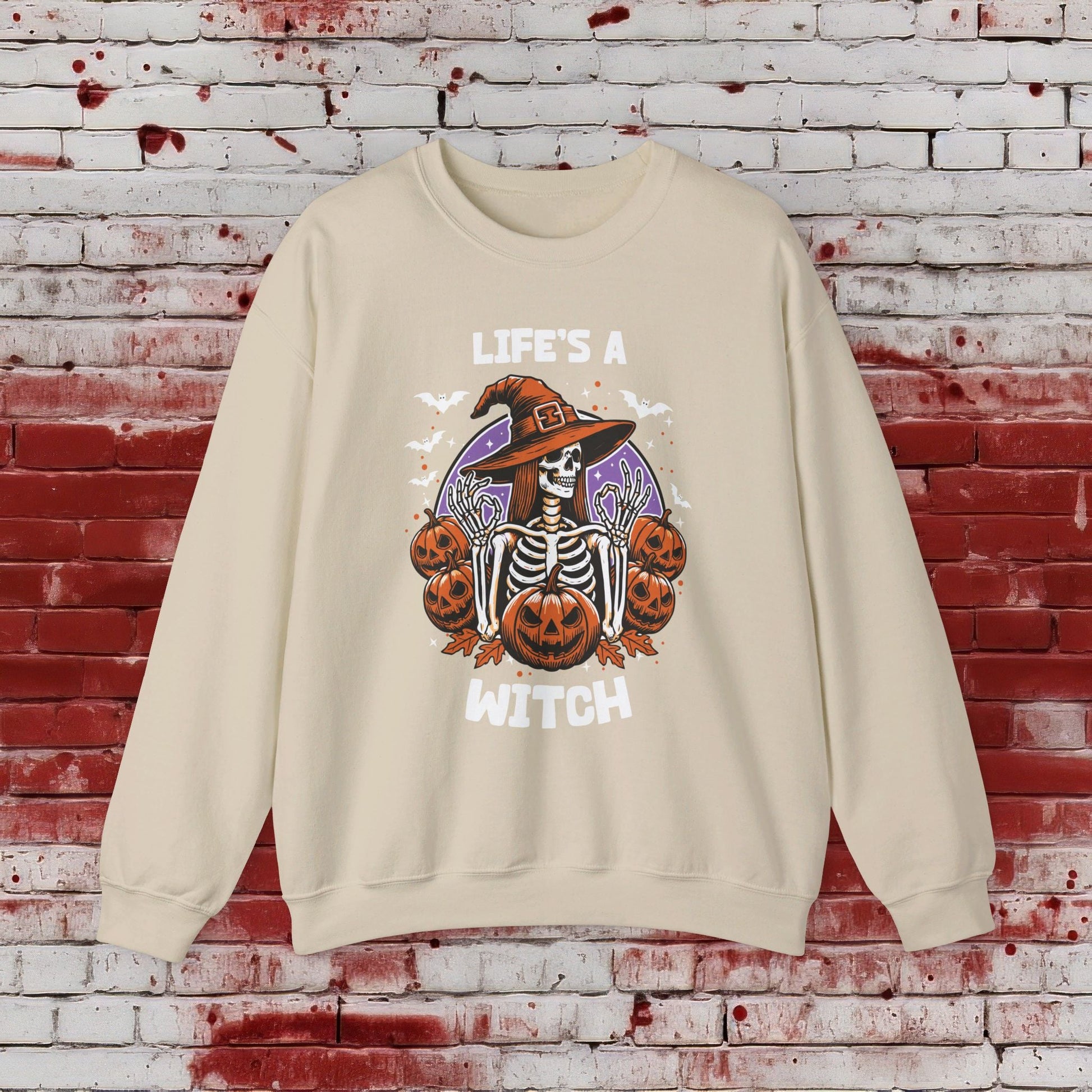 🎃Life's a Witch 🧙‍♀️Unisex Heavy Blend™ Crewneck Sweatshirt - EternalAscension