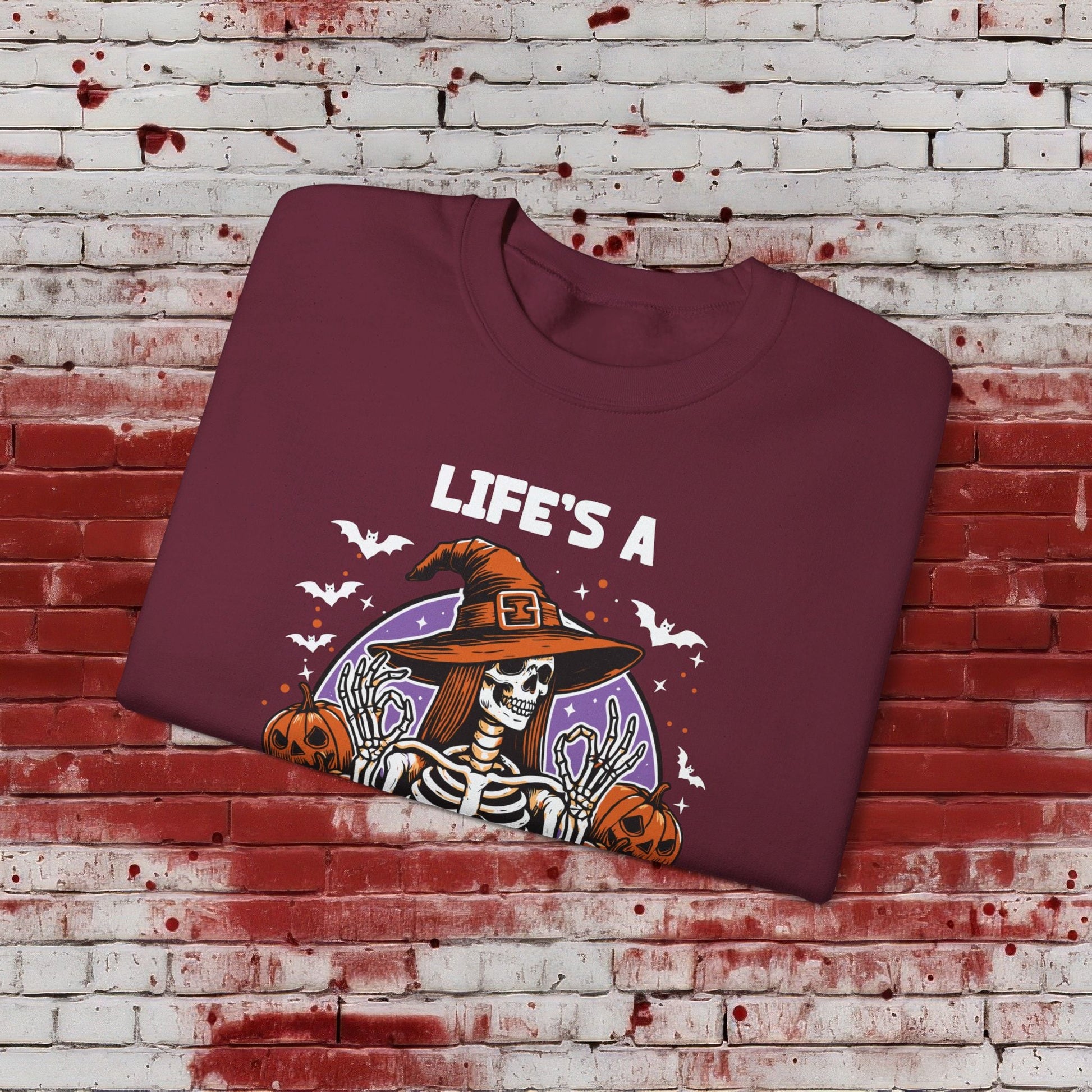 🎃Life's a Witch 🧙‍♀️Unisex Heavy Blend™ Crewneck Sweatshirt - EternalAscension