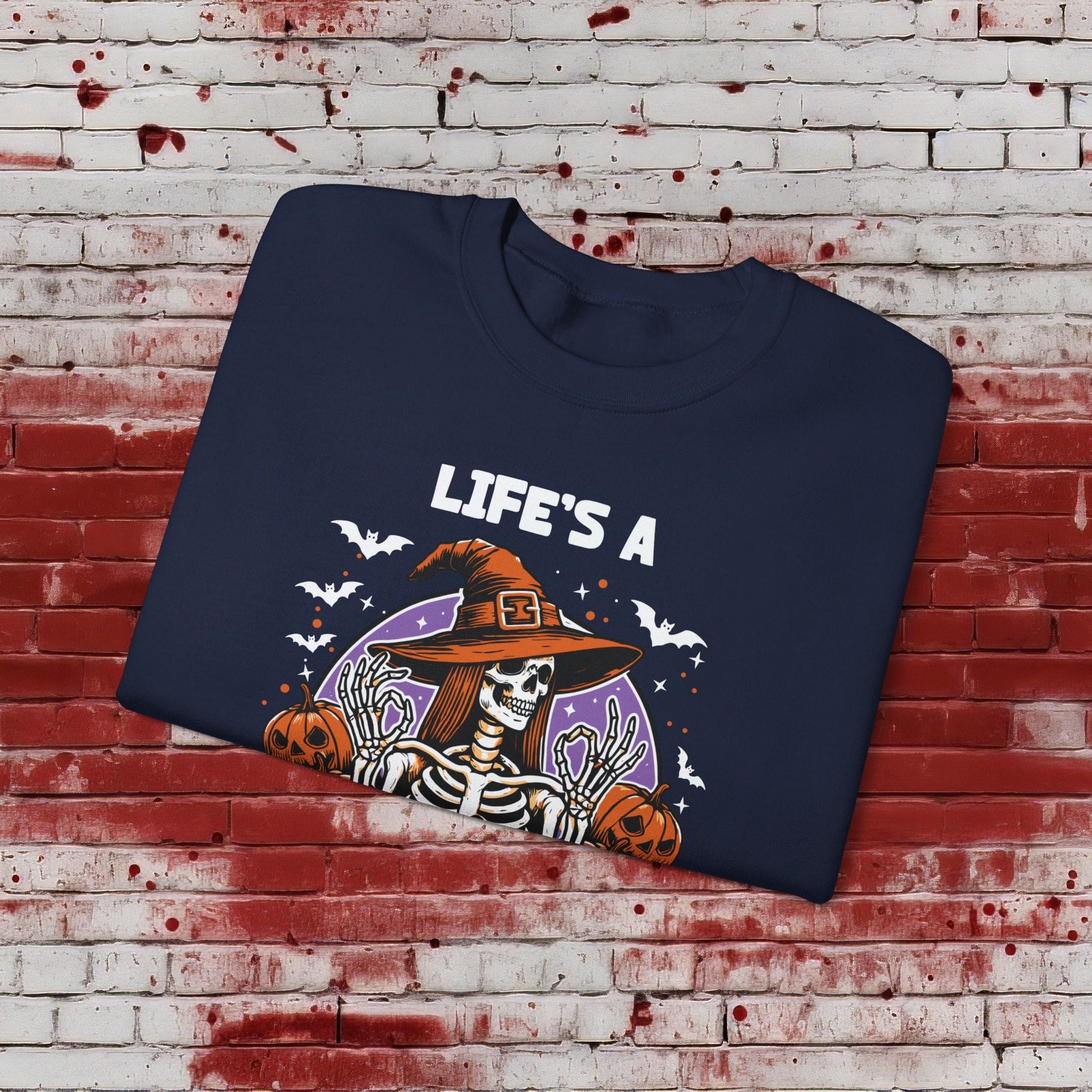 🎃Life's a Witch 🧙‍♀️Unisex Heavy Blend™ Crewneck Sweatshirt - EternalAscension