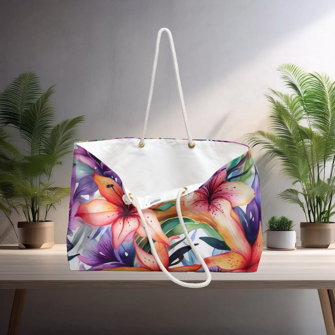 Lily Blossom Tote Bag - EternalAscension
