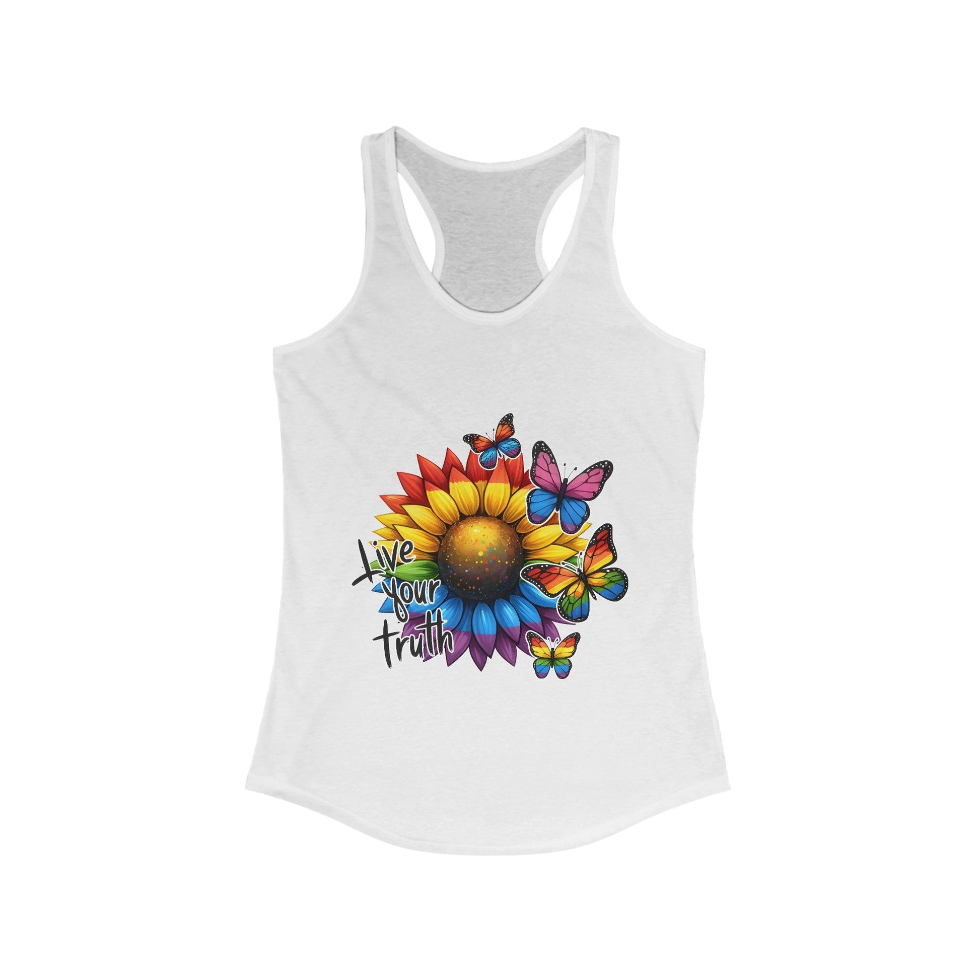 Live YOUR Truth! Women's Ideal Racerback Tank - EternalAscension