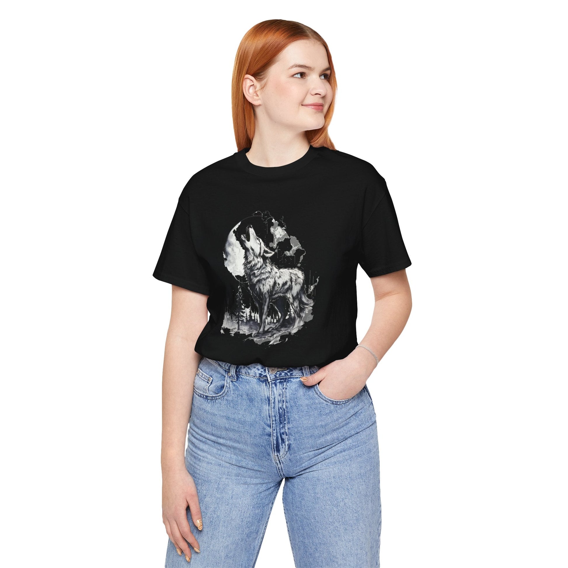 Lunar Howl Unisex Jersey Short Sleeve Tee - EternalAscension