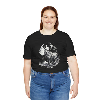 Lunar Howl Unisex Jersey Short Sleeve Tee - EternalAscension