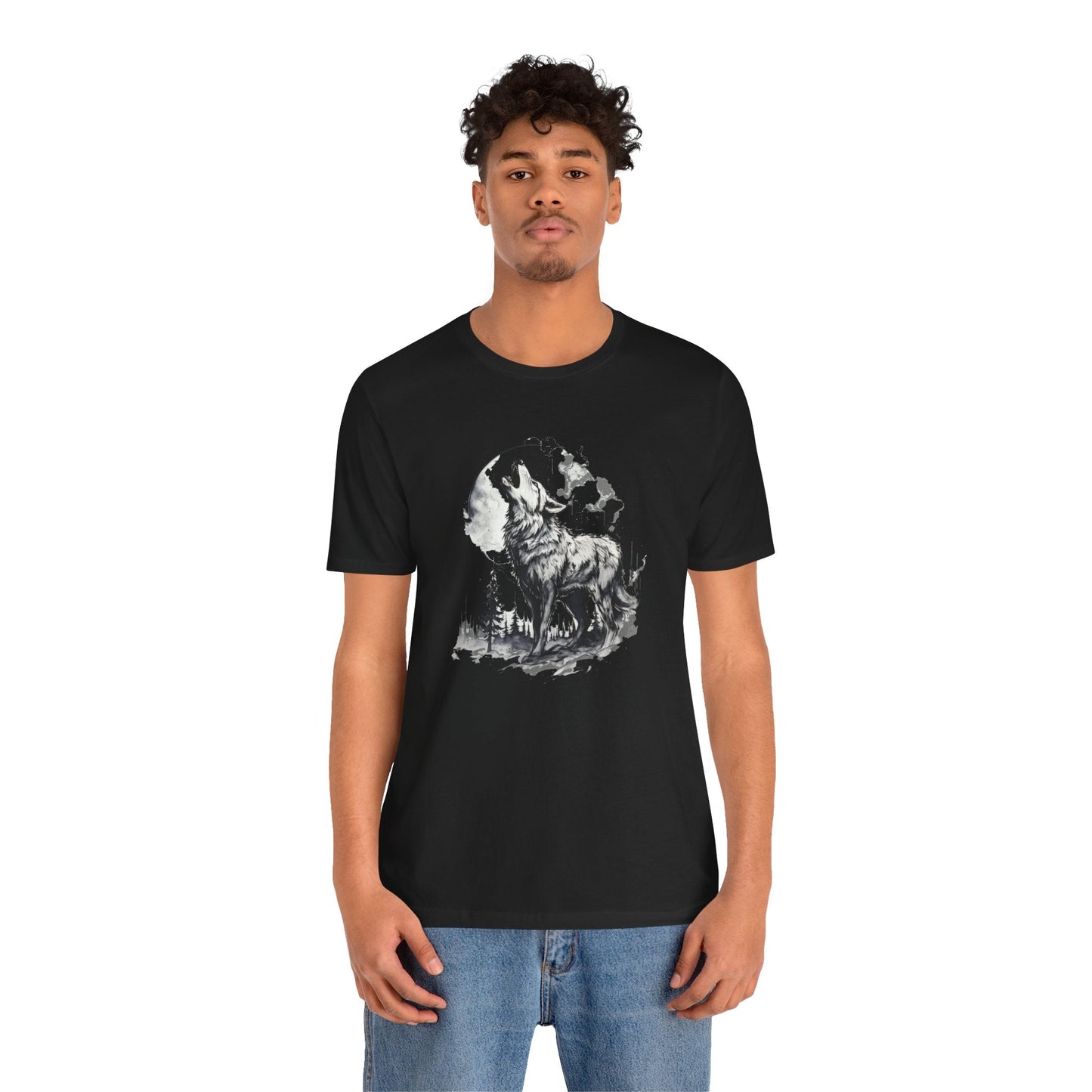Lunar Howl Unisex Jersey Short Sleeve Tee - EternalAscension