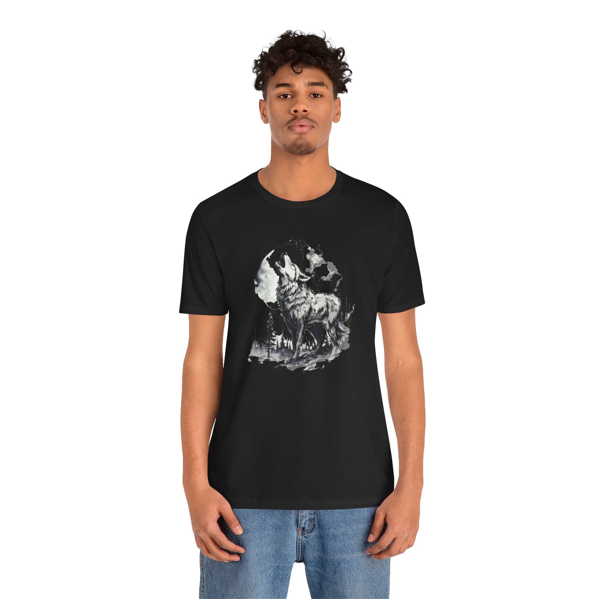 Lunar Howl Unisex Jersey Short Sleeve Tee - EternalAscension
