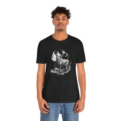 Lunar Howl Unisex Jersey Short Sleeve Tee - EternalAscension