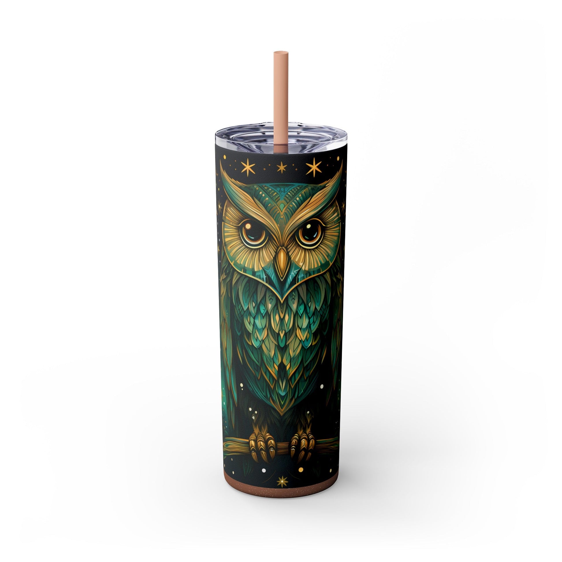 Maars Personalized Skinny Tumbler: Mystical Owl Edition 20oz - EternalAscension