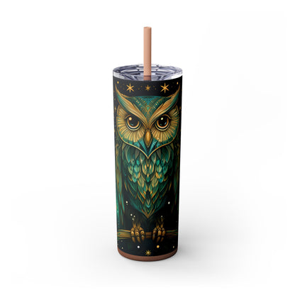 Maars Personalized Skinny Tumbler: Mystical Owl Edition 20oz - EternalAscension