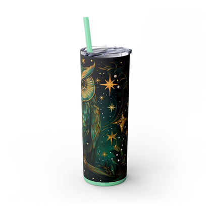 Maars Personalized Skinny Tumbler: Mystical Owl Edition 20oz - EternalAscension