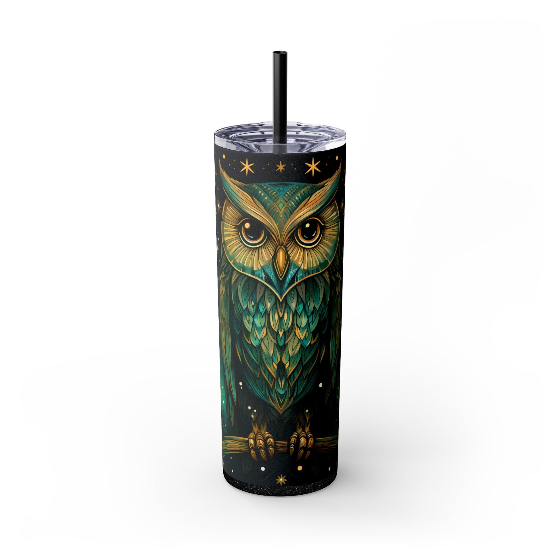 Maars Personalized Skinny Tumbler: Mystical Owl Edition 20oz - EternalAscension