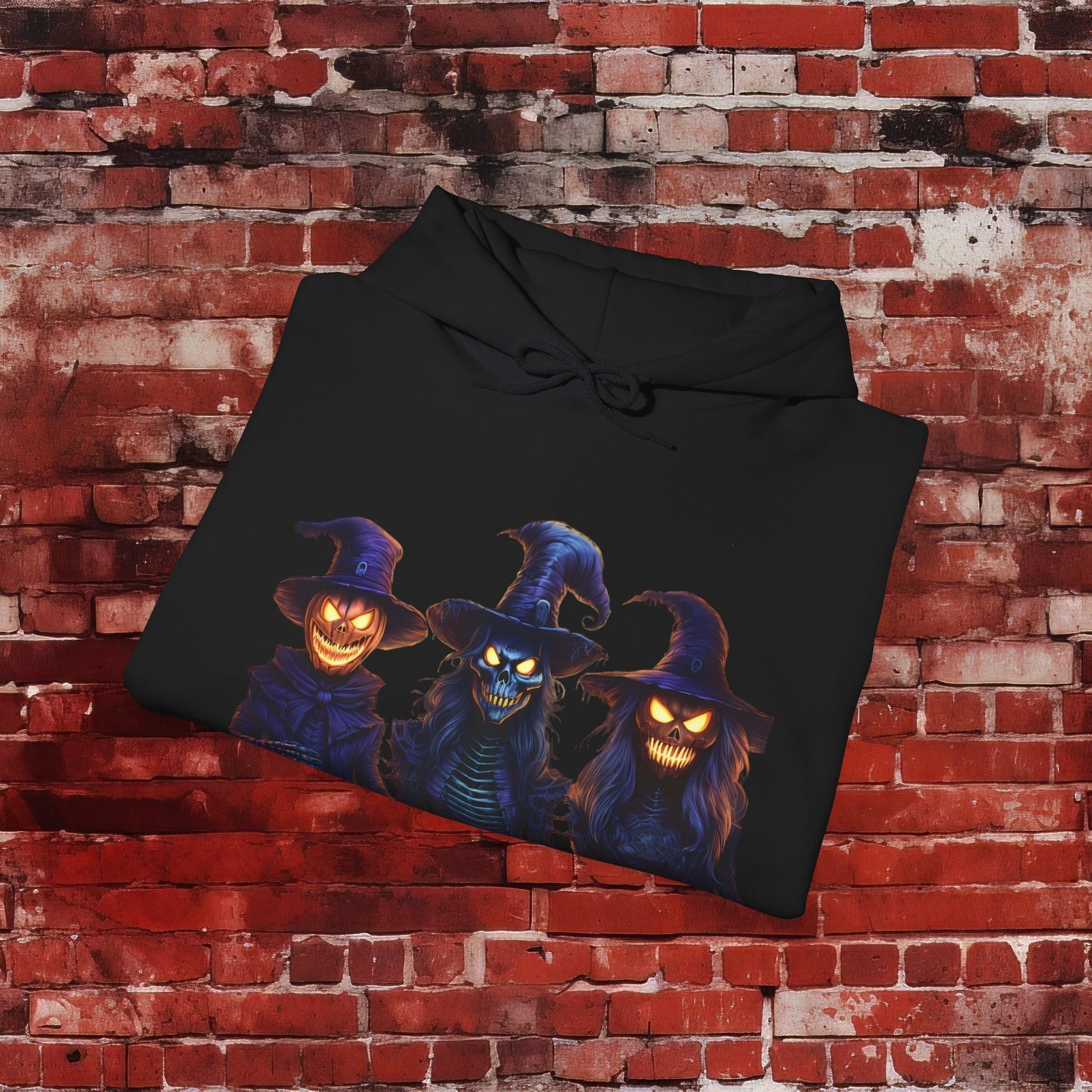 Menacing Trio Halloween Unisex Heavy Blend™ Hooded Sweatshirt - EternalAscension