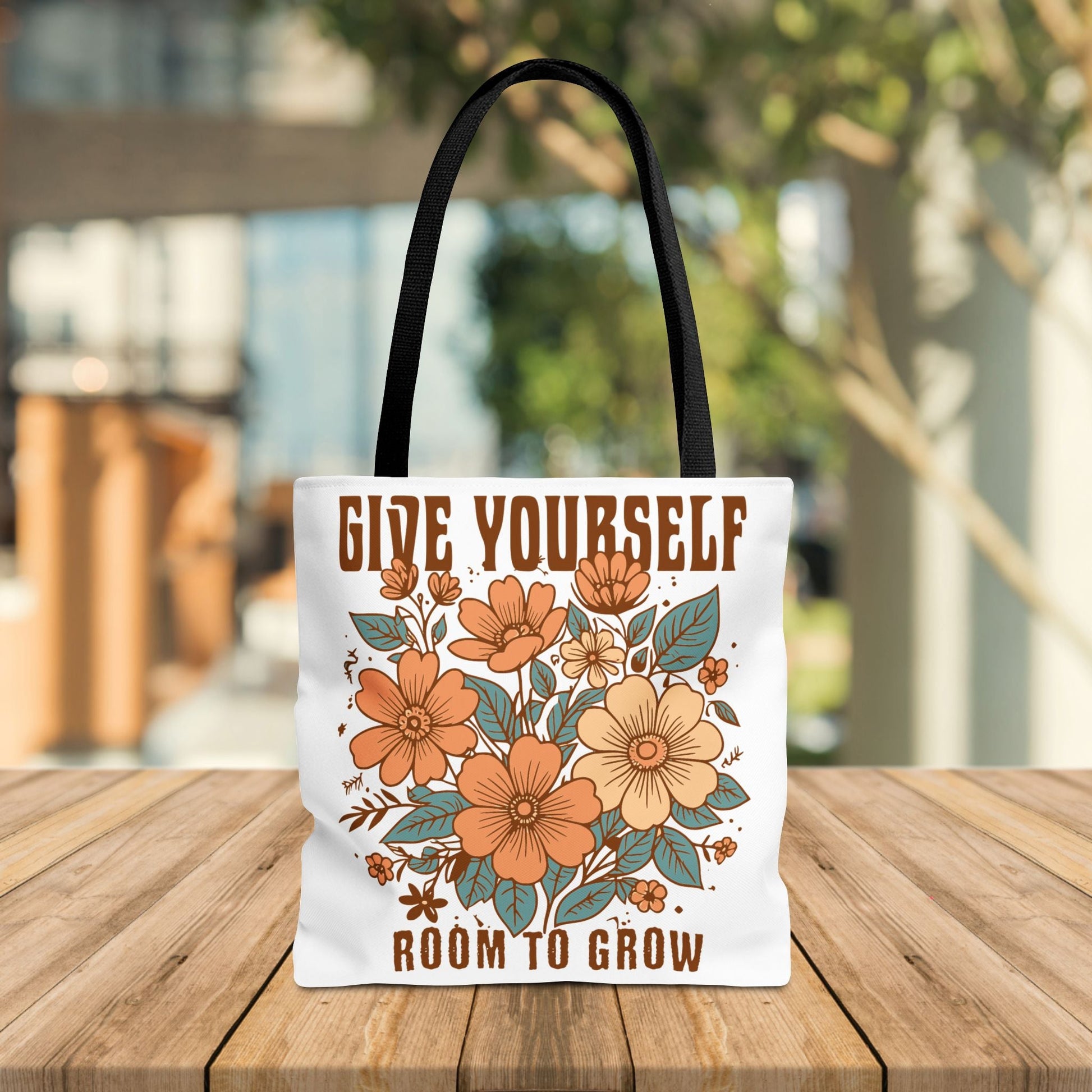 Motivational Tote Bag - 'GIVE YOURSELF ROOM TO GROW' - EternalAscension