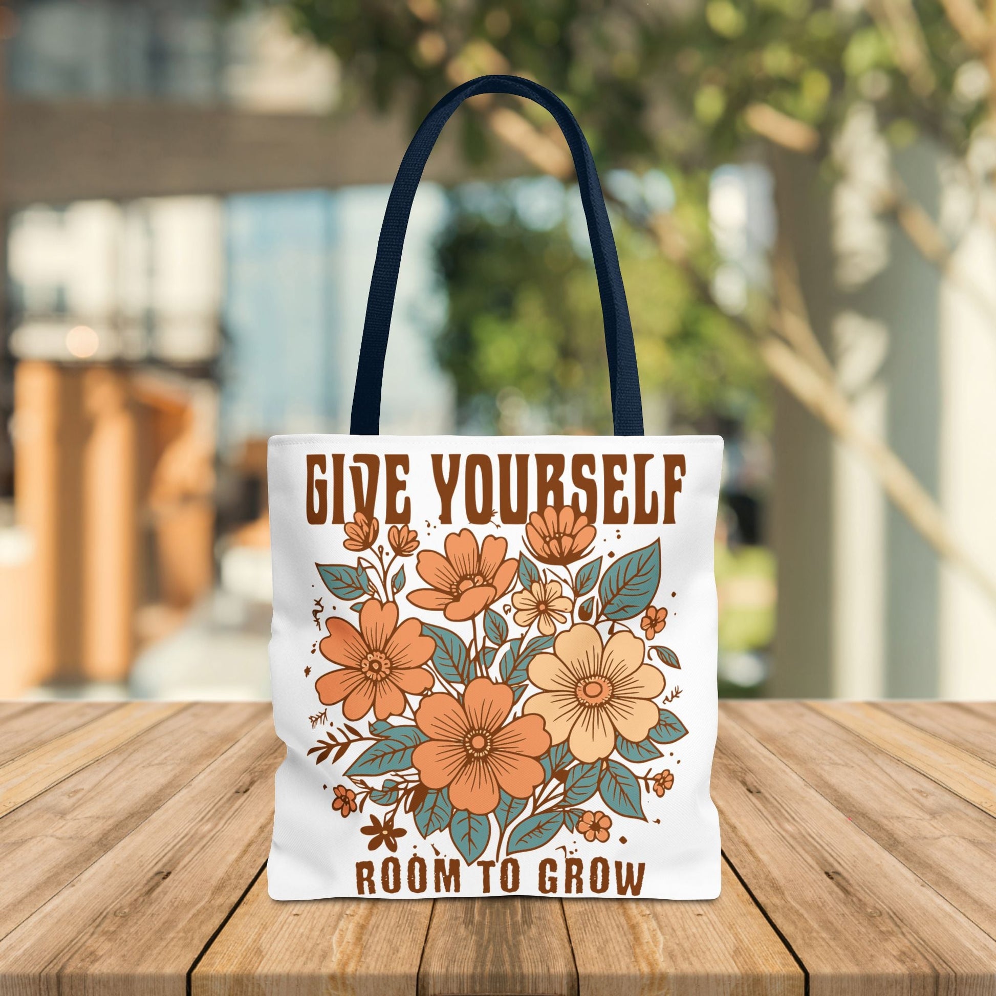 Motivational Tote Bag - 'GIVE YOURSELF ROOM TO GROW' - EternalAscension