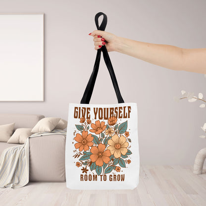 Motivational Tote Bag - 'GIVE YOURSELF ROOM TO GROW' - EternalAscension