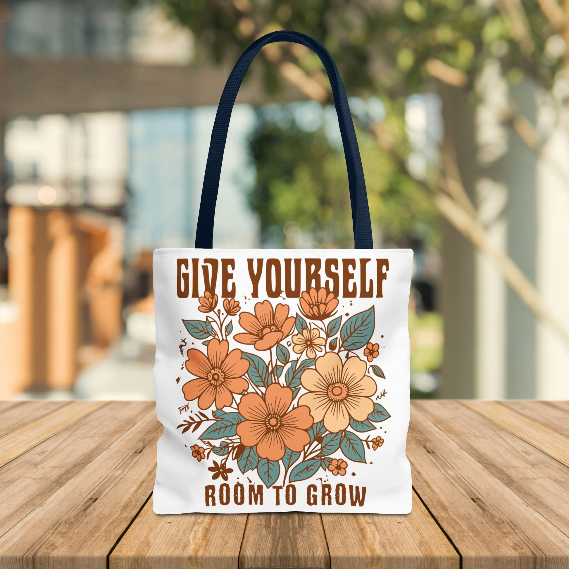 Motivational Tote Bag - 'GIVE YOURSELF ROOM TO GROW' - EternalAscension
