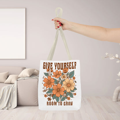 Motivational Tote Bag - 'GIVE YOURSELF ROOM TO GROW' - EternalAscension