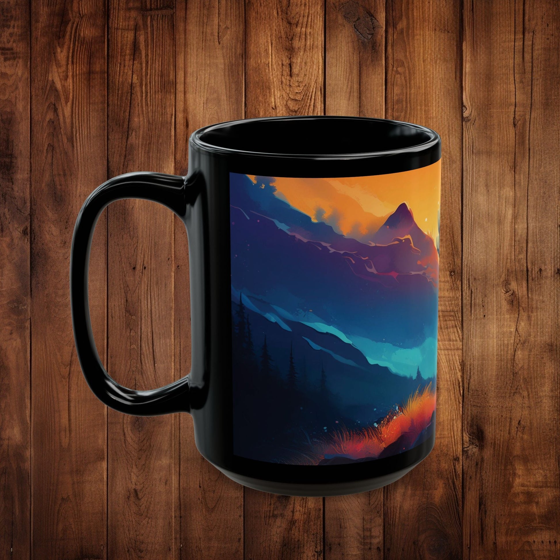 Mug Stag Sunrise Sunset Mug 11oz 15oz - EternalAscension