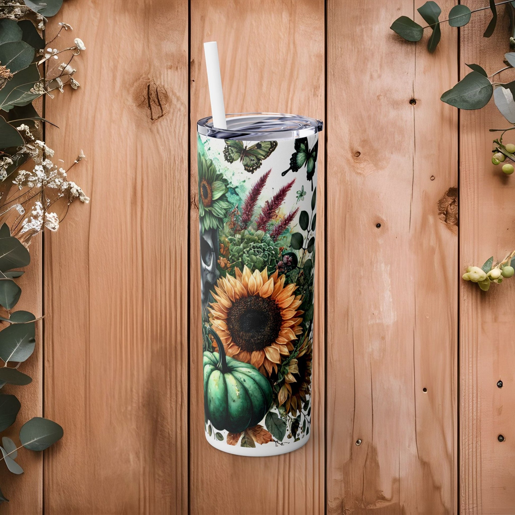 Nature’s Reclamation Skinny Tumbler with Straw, 20oz - EternalAscension