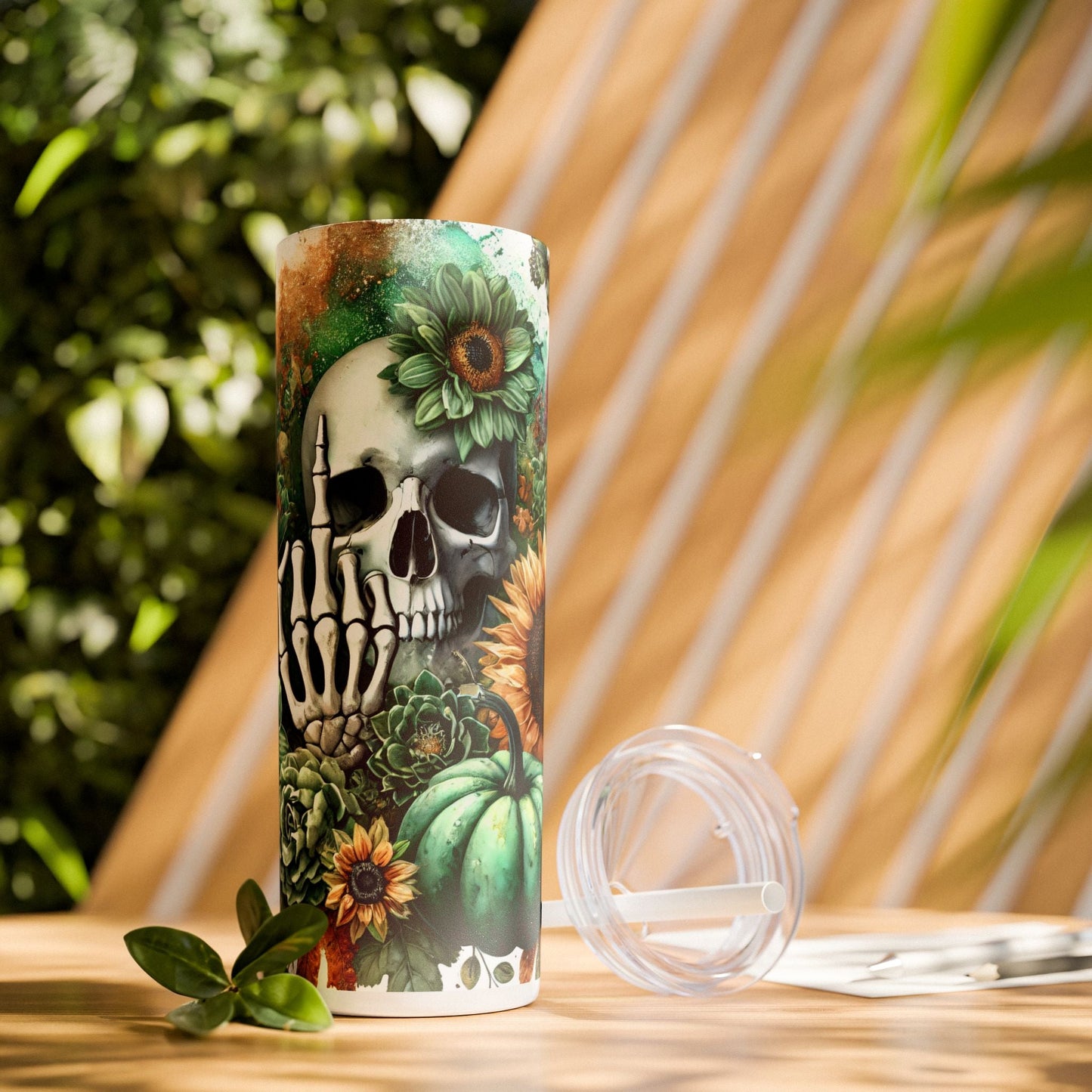 Nature’s Reclamation Skinny Tumbler with Straw, 20oz - EternalAscension