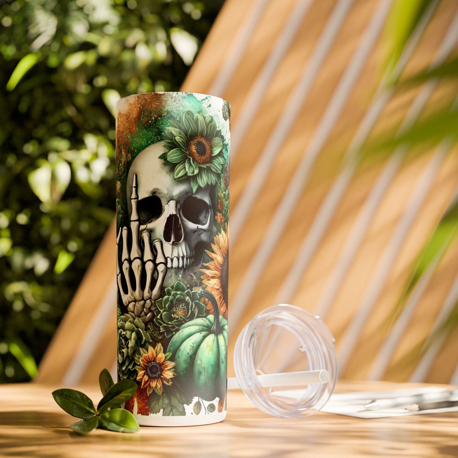 Nature’s Reclamation Skinny Tumbler with Straw, 20oz - EternalAscension