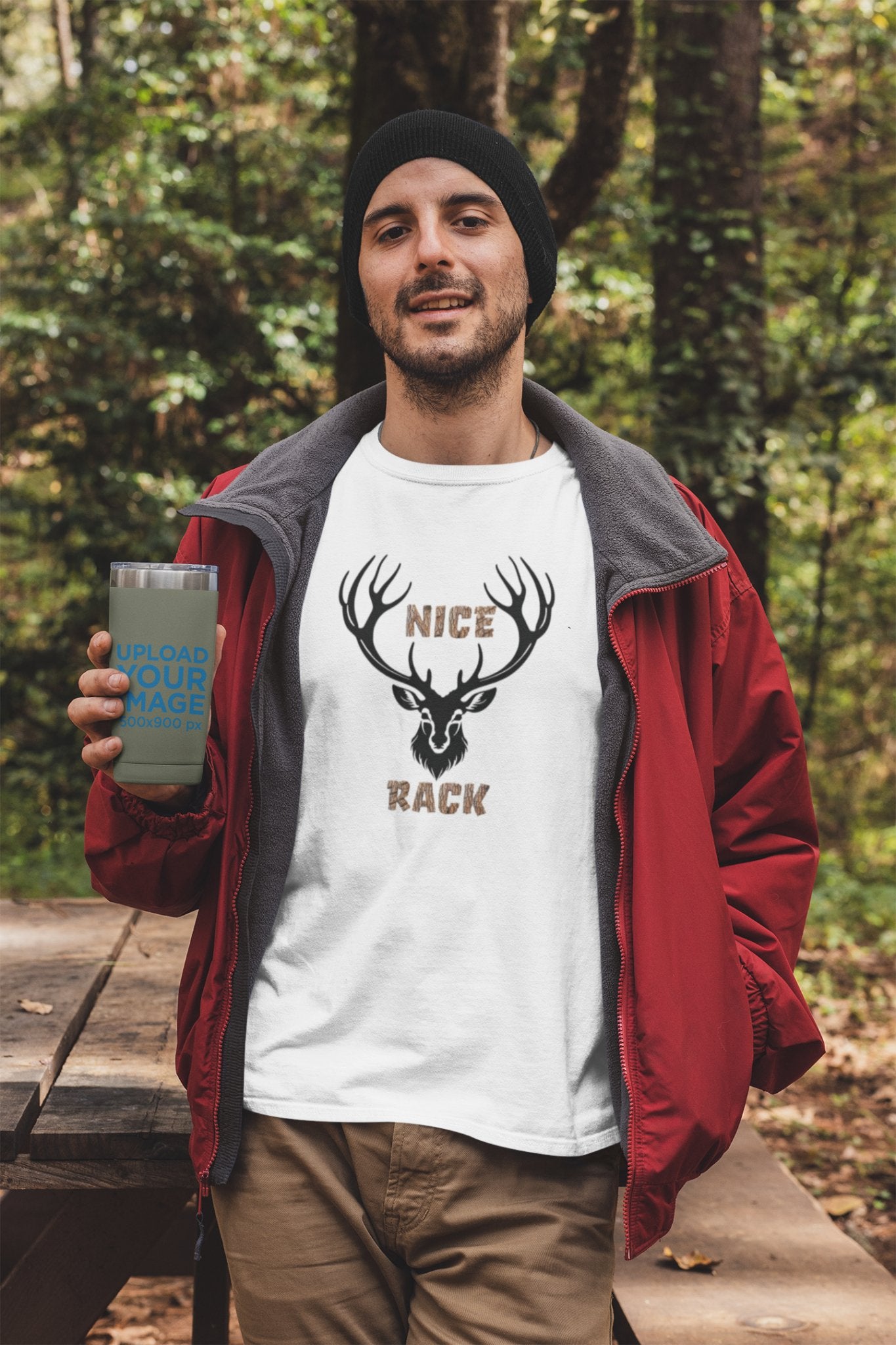 Nice Rack Deer Antler Graphic Tee, Hunting Enthusiasts Nature Lover Wildlife Apparel, Unisex Heavy Cotton Shirt, Outdoor Humor Tee, - EternalAscension
