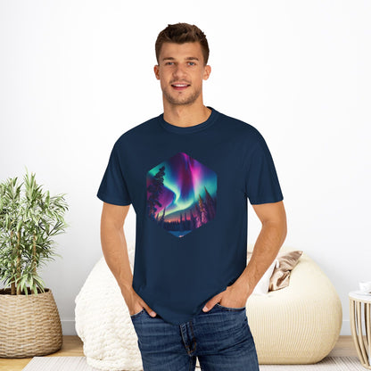 Northern Lights Hexagon T-shirt - EternalAscension