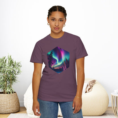 Northern Lights Hexagon T-shirt - EternalAscension