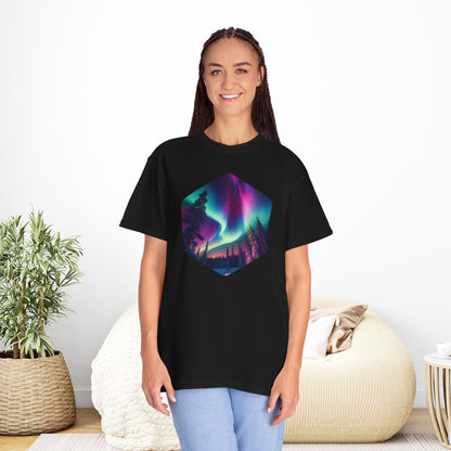 Northern Lights Hexagon T-shirt - EternalAscension