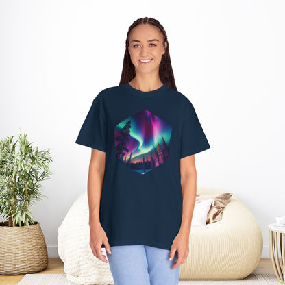 Northern Lights Hexagon T-shirt - EternalAscension