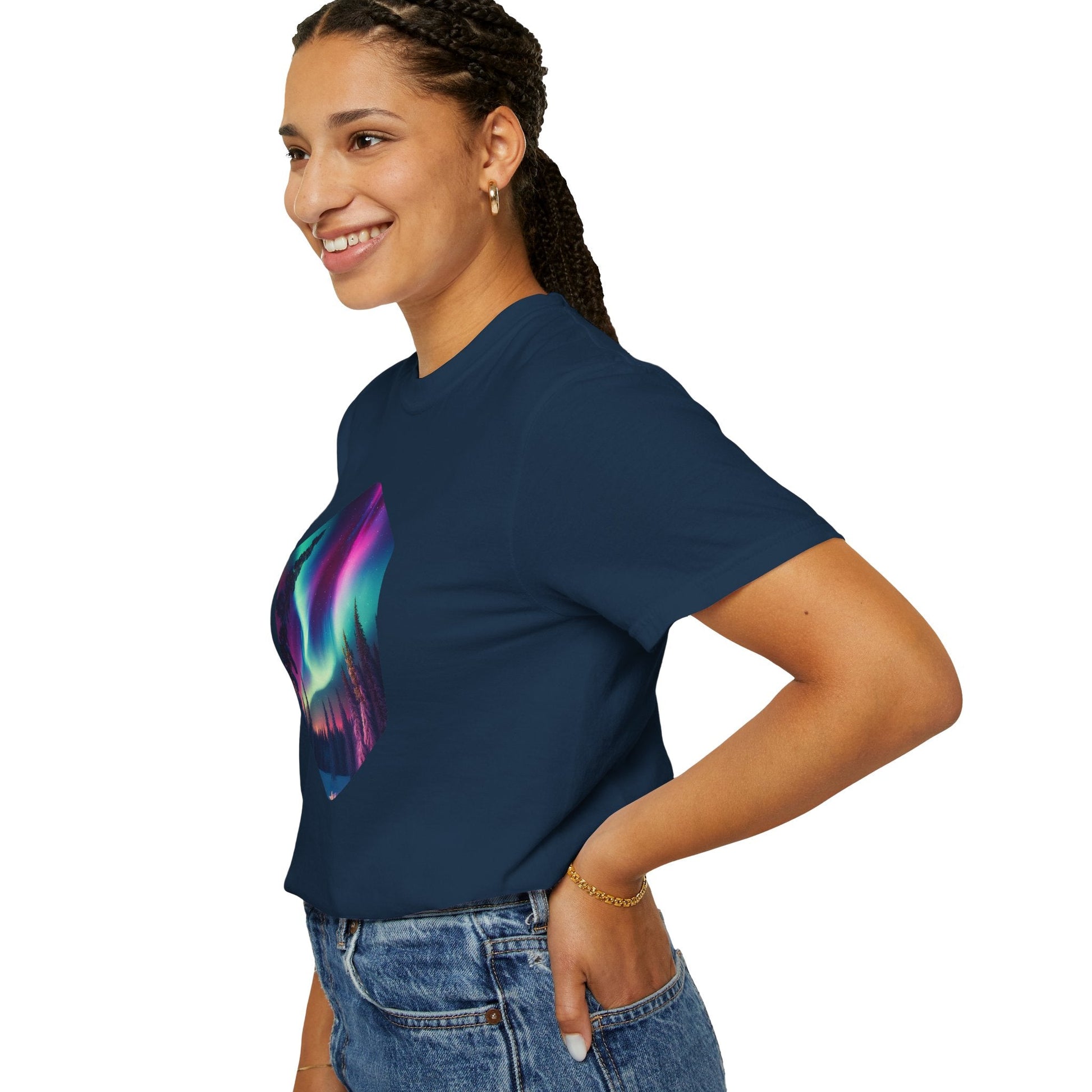 Northern Lights Hexagon T-shirt - EternalAscension