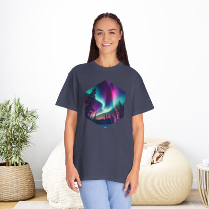 Northern Lights Hexagon T-shirt - EternalAscension