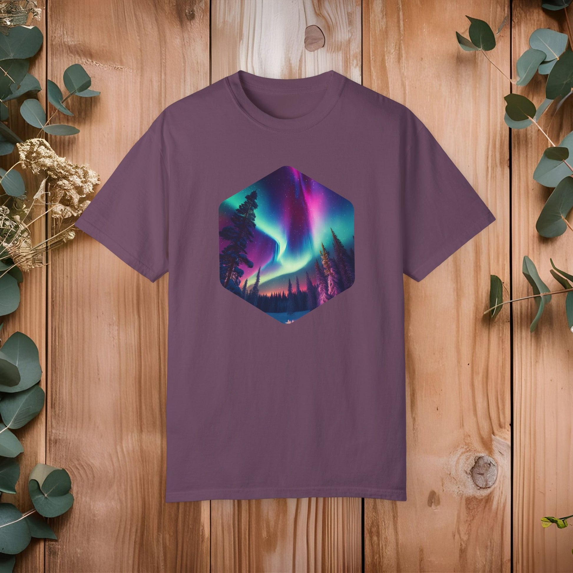 Northern Lights Hexagon T-shirt - EternalAscension