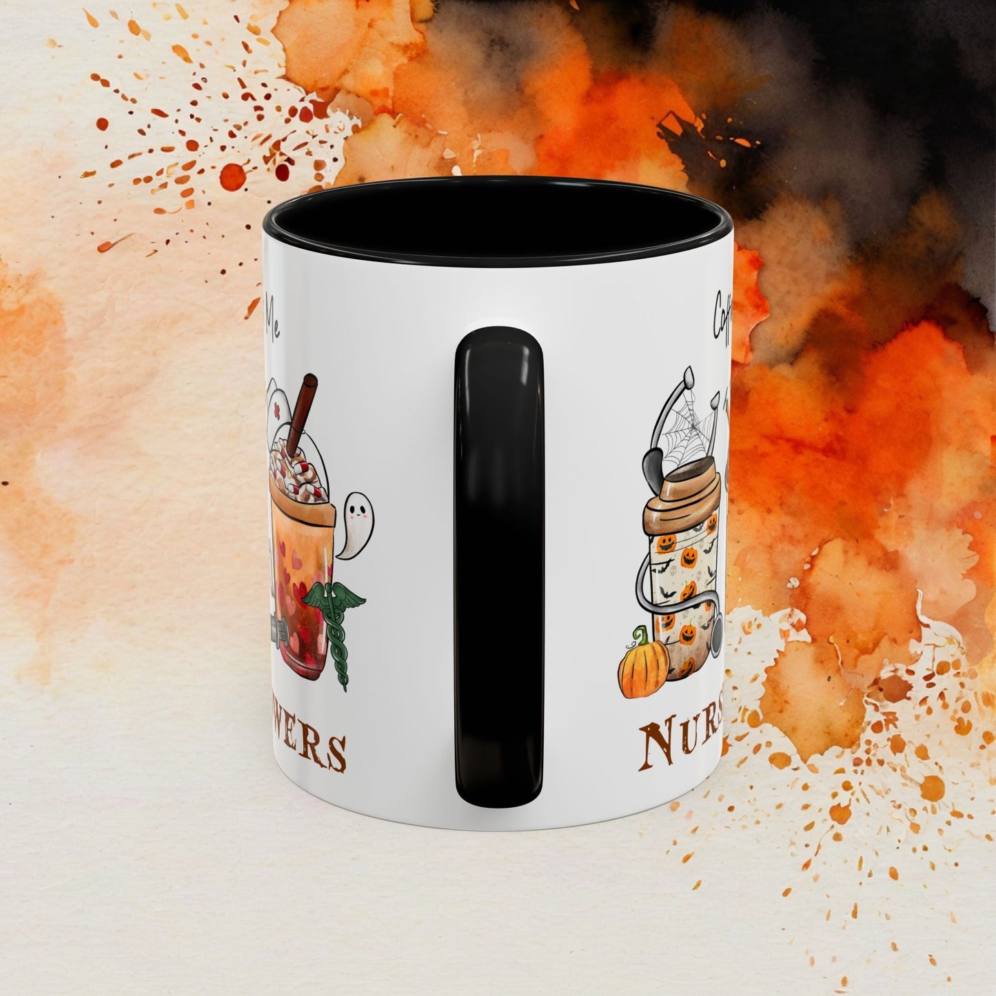 Nurse Powers Halloween Accent Coffee Mug (11oz) - EternalAscension