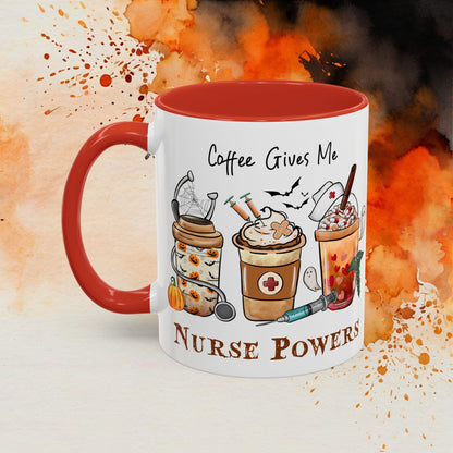 Nurse Powers Halloween Accent Coffee Mug (11oz) - EternalAscension