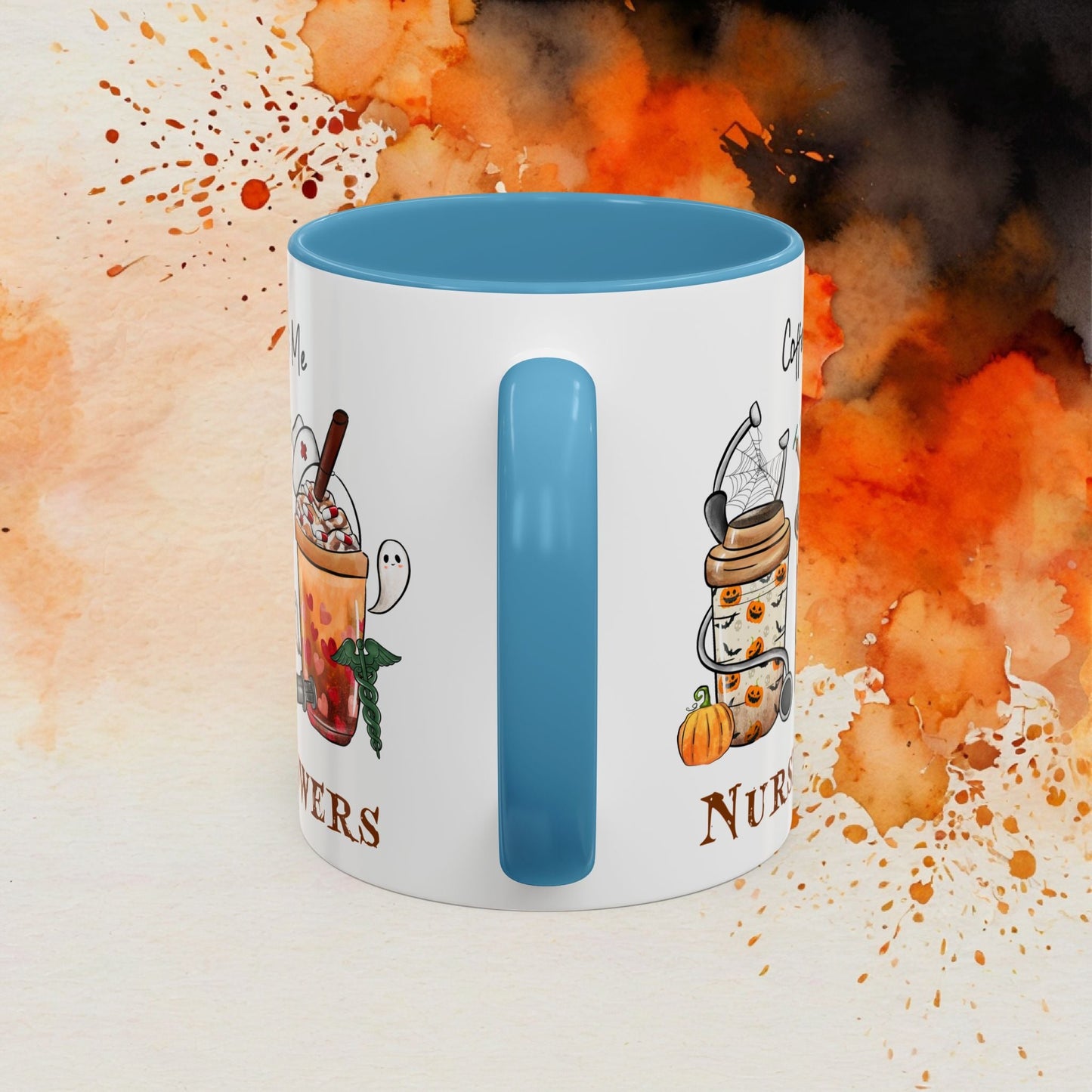 Nurse Powers Halloween Accent Coffee Mug (11oz) - EternalAscension