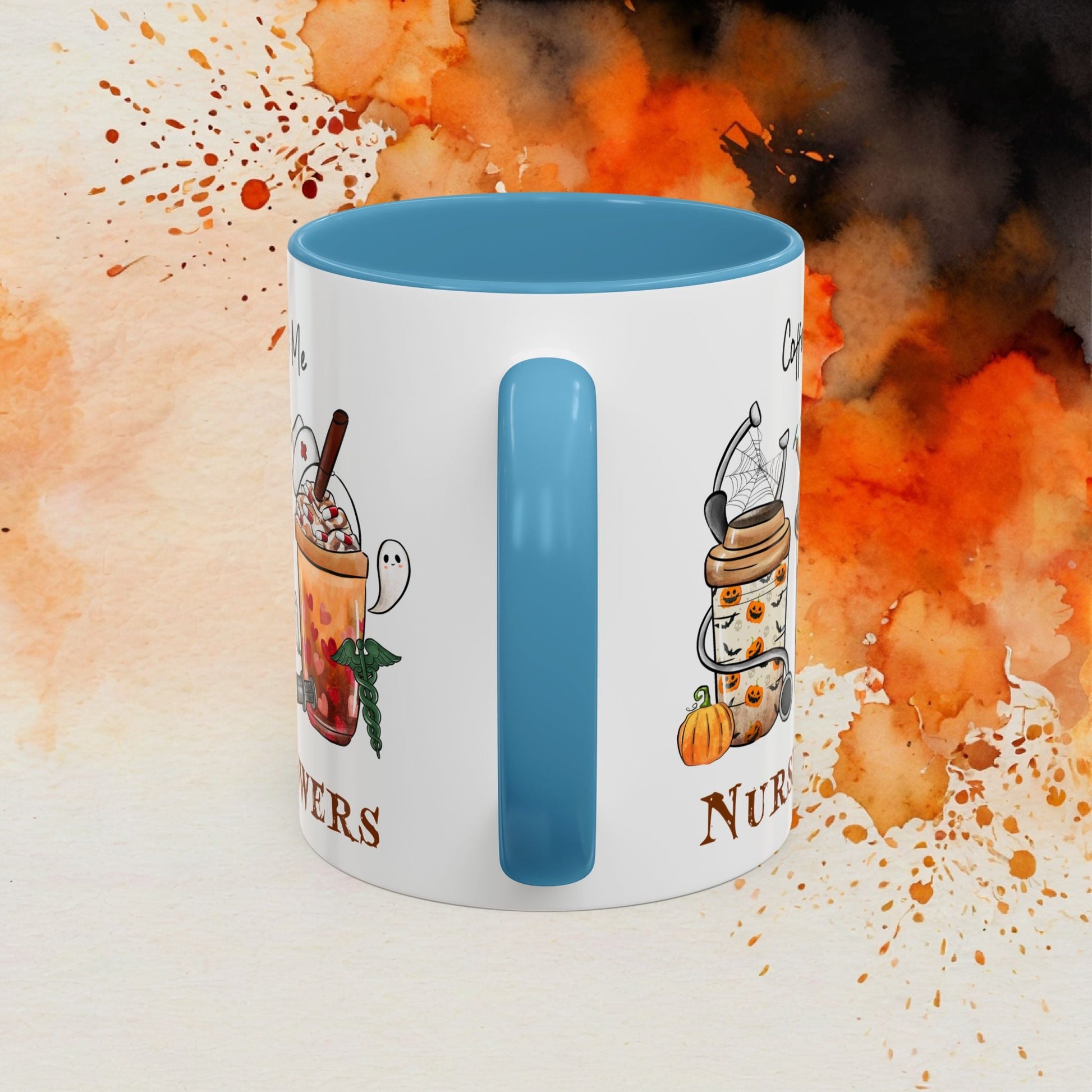 Nurse Powers Halloween Accent Coffee Mug (11oz) - EternalAscension
