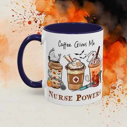 Nurse Powers Halloween Accent Coffee Mug (11oz) - EternalAscension