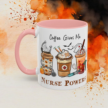Nurse Powers Halloween Accent Coffee Mug (11oz) - EternalAscension