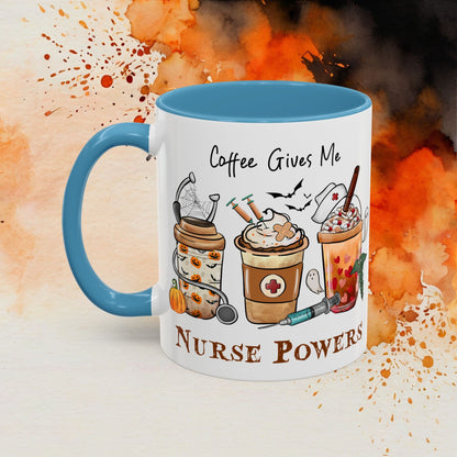 Nurse Powers Halloween Accent Coffee Mug (11oz) - EternalAscension