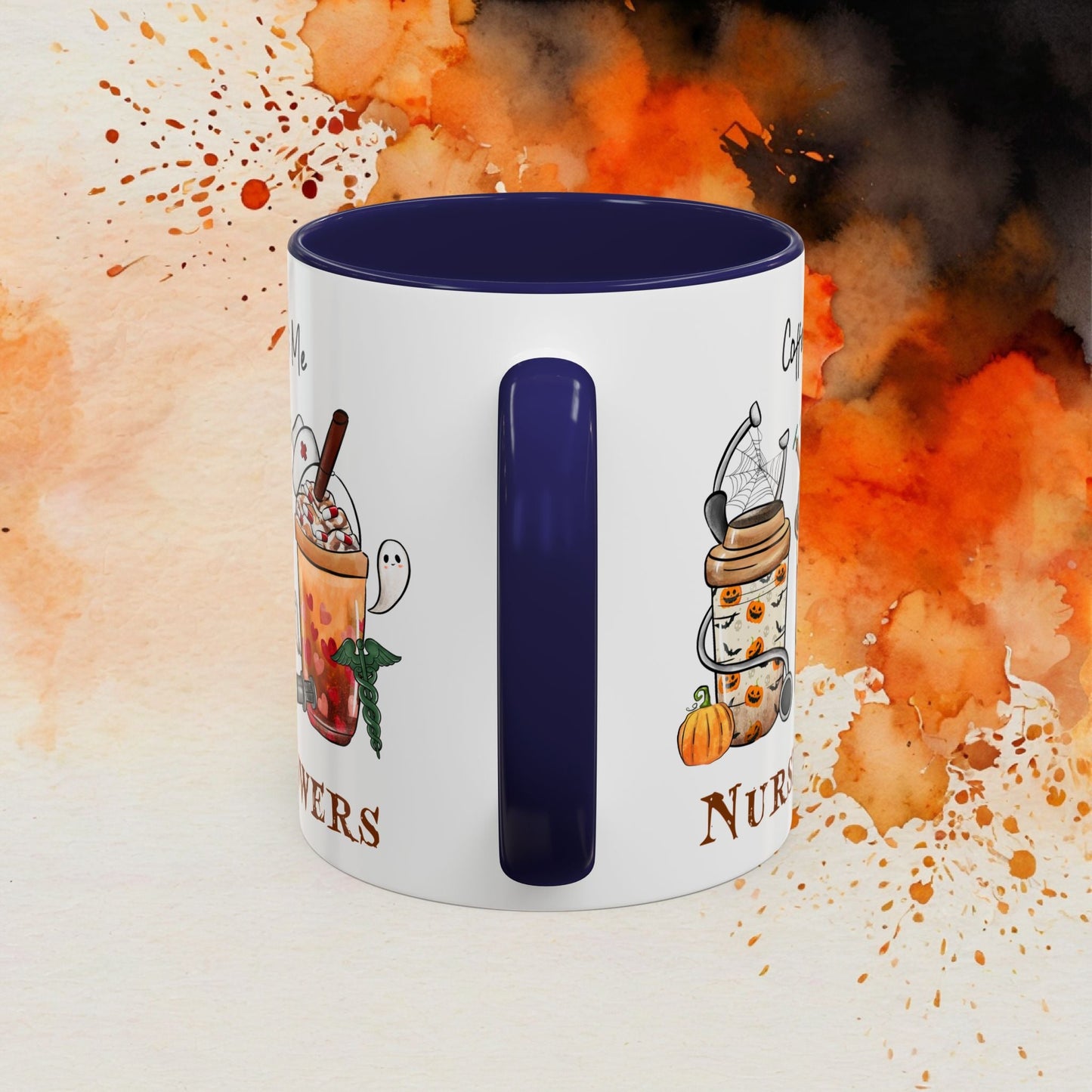 Nurse Powers Halloween Accent Coffee Mug (11oz) - EternalAscension