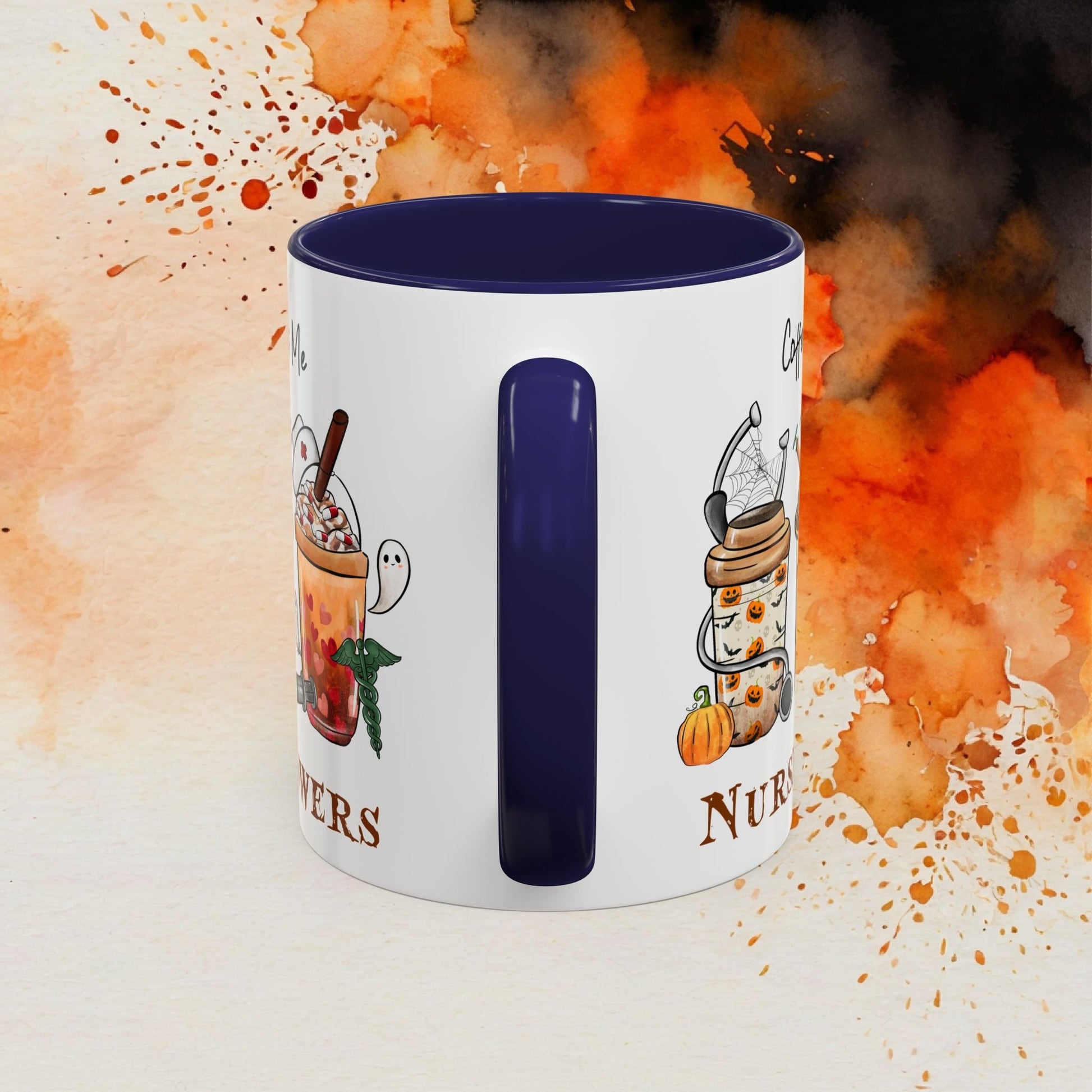 Nurse Powers Halloween Accent Coffee Mug (11oz) - EternalAscension