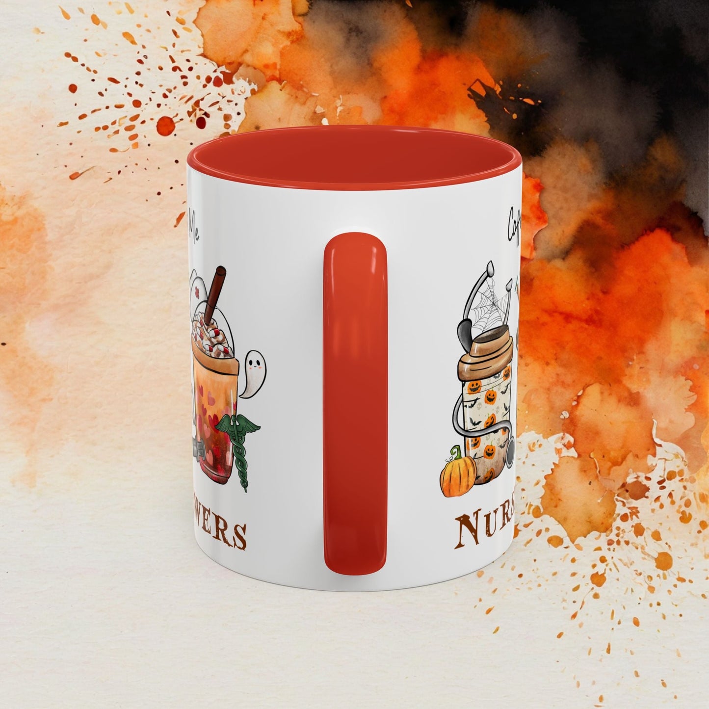 Nurse Powers Halloween Accent Coffee Mug (11oz) - EternalAscension
