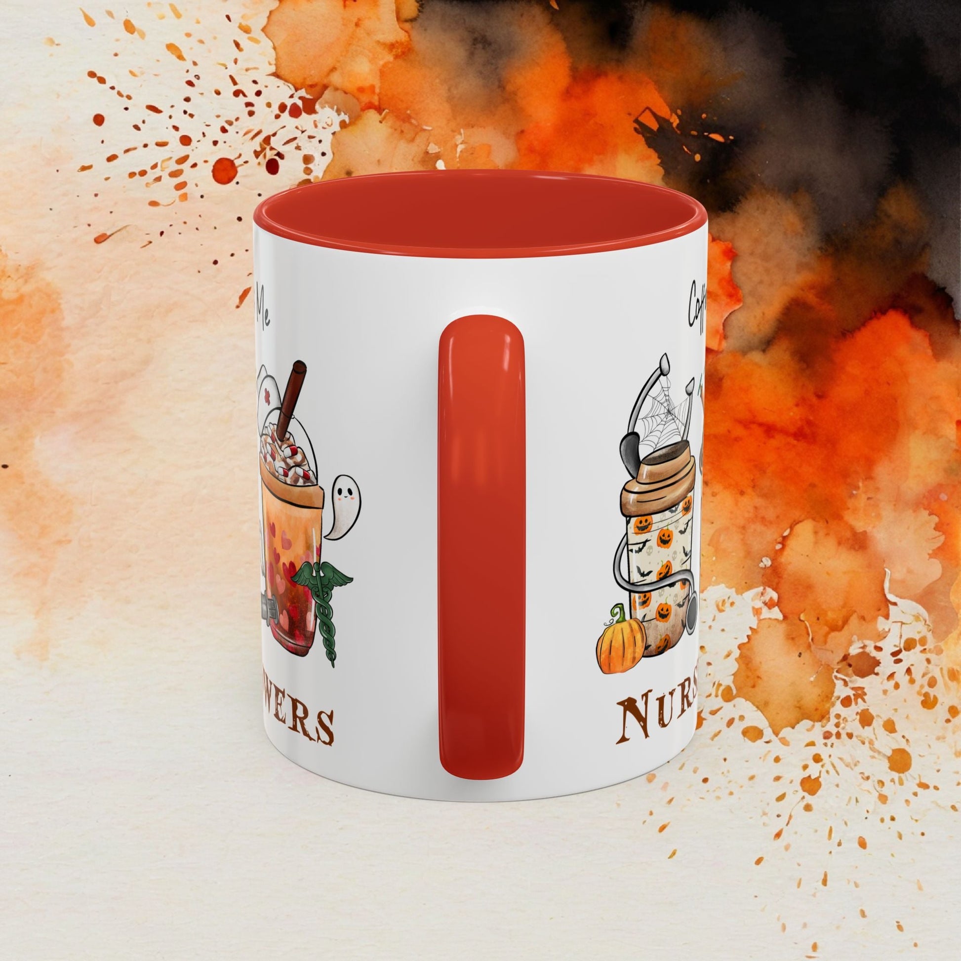Nurse Powers Halloween Accent Coffee Mug (11oz) - EternalAscension