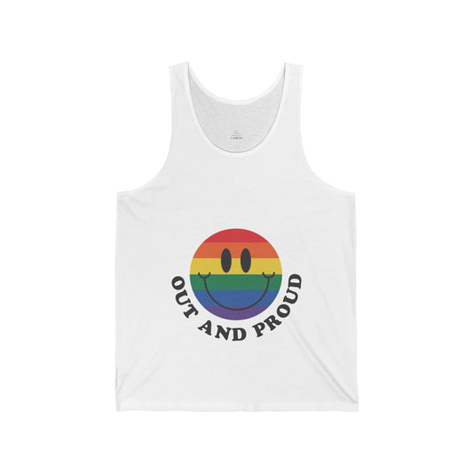 Out and Proud Unisex Jersey Tank - EternalAscension