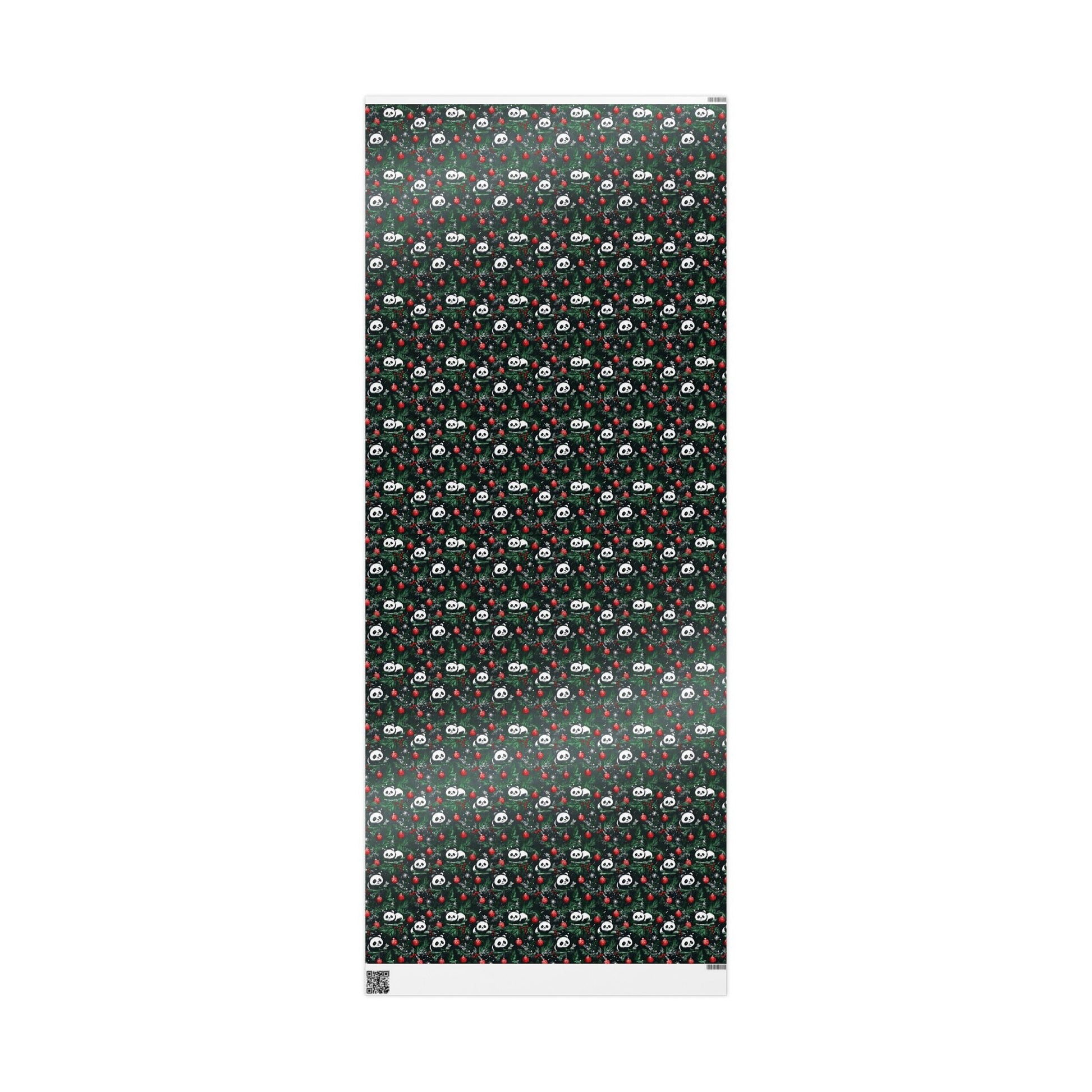 Panda Wrapping Paper, Christmas Gift Wrap, Holiday Present Packaging, Festive Gift Wrap, Matte Finish, Custom Printed Paper - EternalAscension