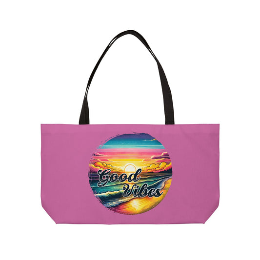 Peace, Love and Good Vibes Only! Weekender Tote Bag - EternalAscension