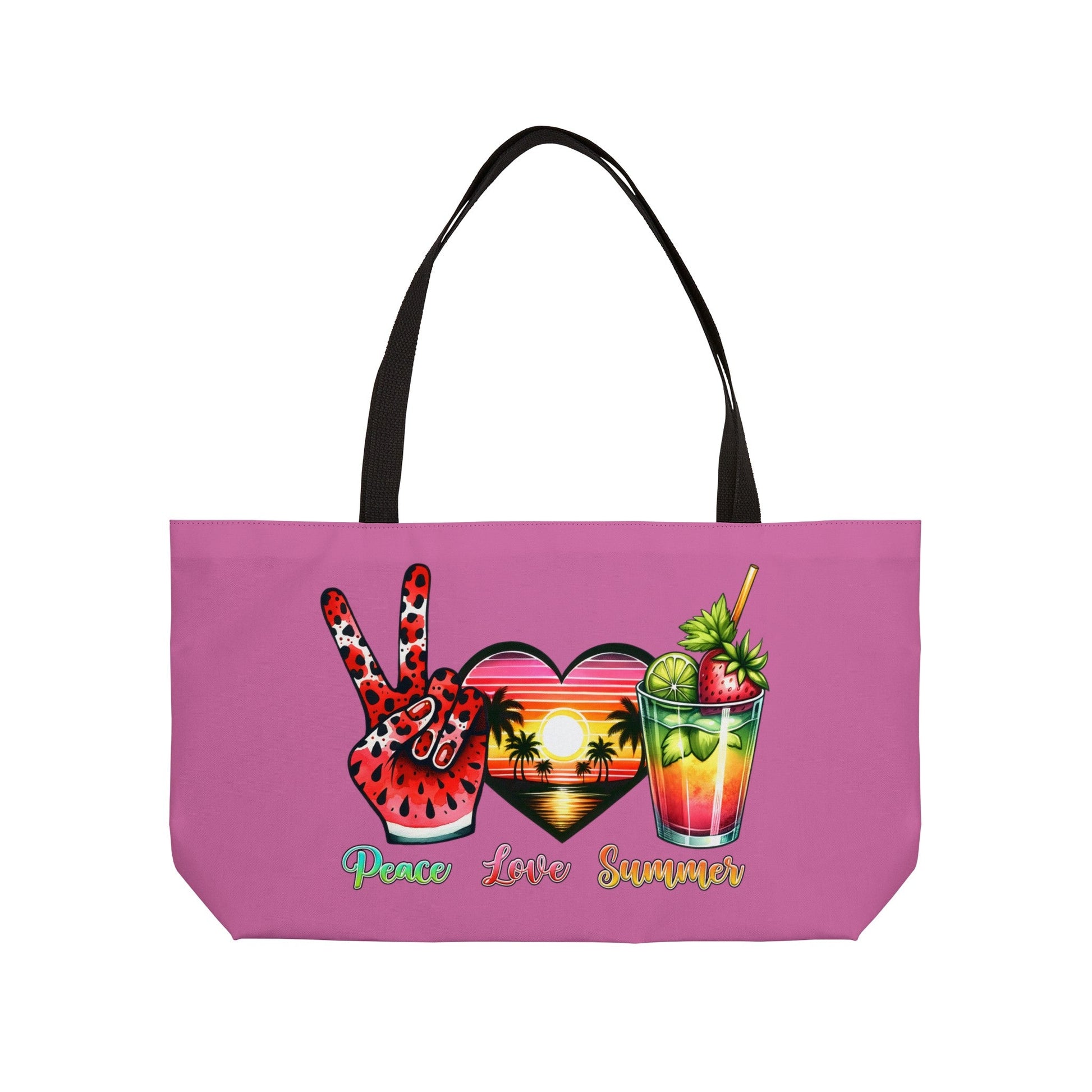 Peace, Love and Good Vibes Only! Weekender Tote Bag - EternalAscension
