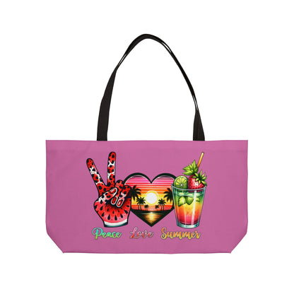 Peace, Love and Good Vibes Only! Weekender Tote Bag - EternalAscension
